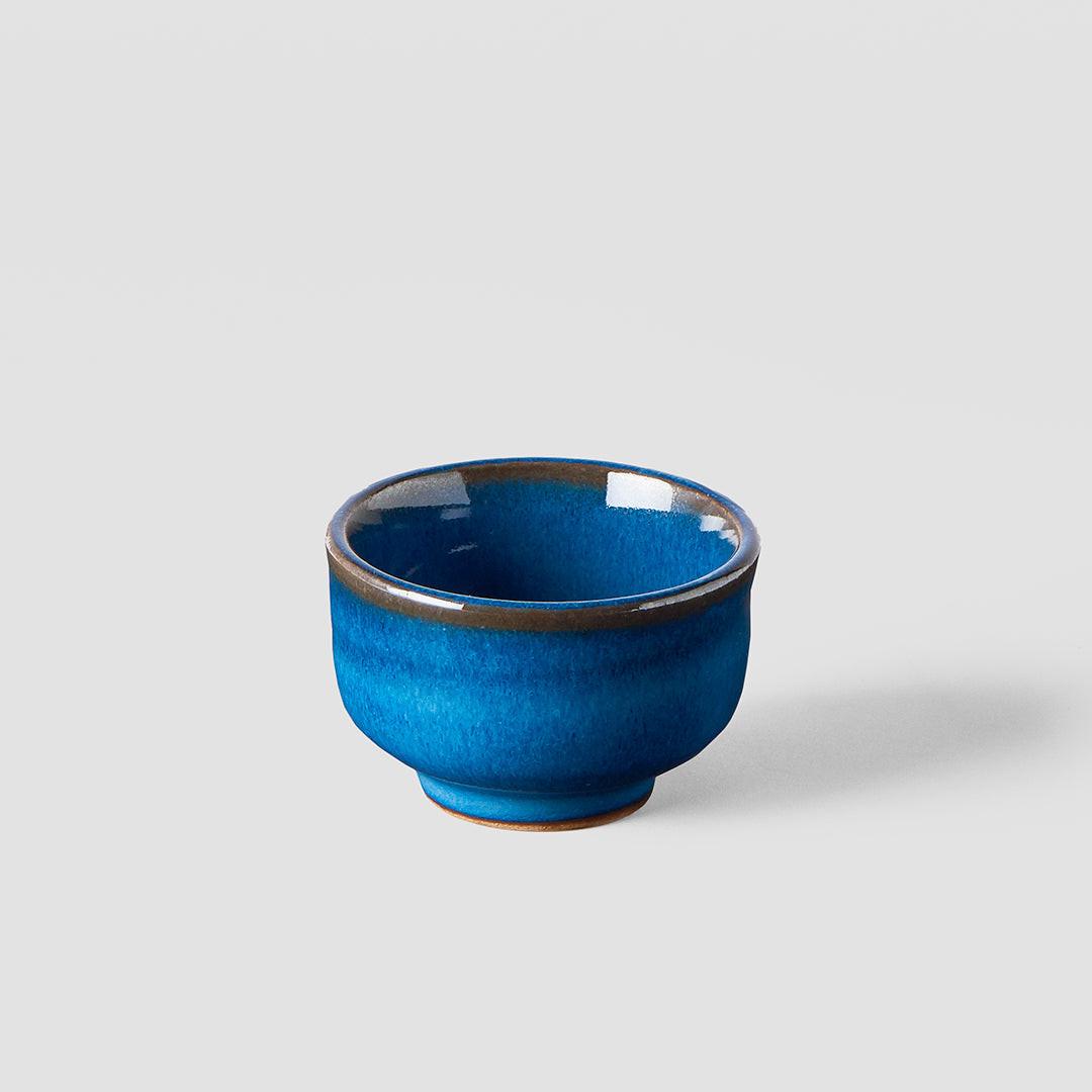 Sake Cup 35ml Gura Kiln Blue Glaze.