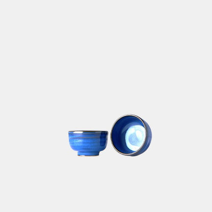 Sake Cup 35ml Gura Kiln Blue Glaze.