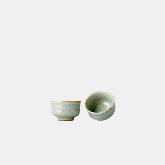 Sake Cup 35ml Celadon Glaze.