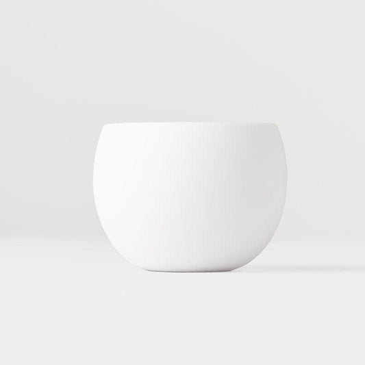 Cup Shochu 8.5cm Matte White & Light Blue Glaze.