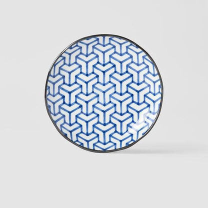 Tapas Plate 16.5cm Herringbone Design
