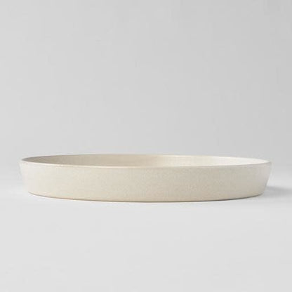 Plate High Rim 25cm Craft White Glaze