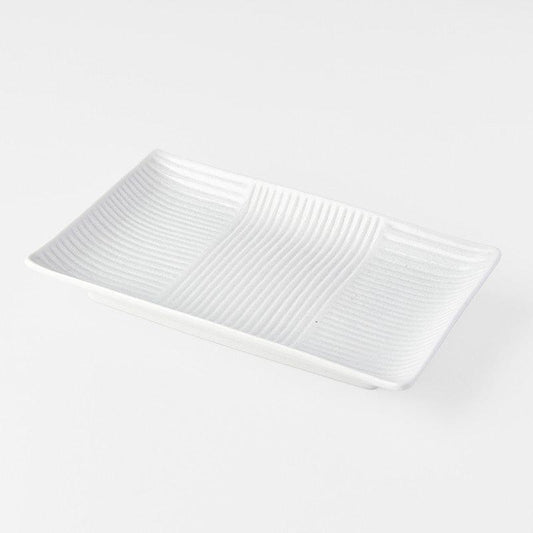Sushi Plate 21cm Line White Design.