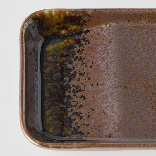 Sauce Dish 13cm Shigaraki Brown Glaze.