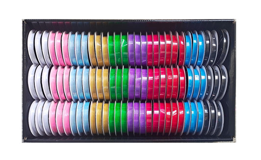 bulk 90 Roll Ribbon Sheer 4.5mt 10mm Displayed Box.