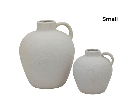 bulk 6 Minimalist Nordic Vase w Handle 12cm.