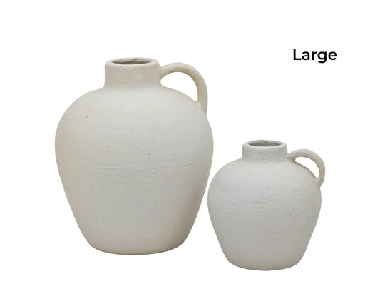 bulk 6 Minimalist Nordic Vase w Handle 19cm.