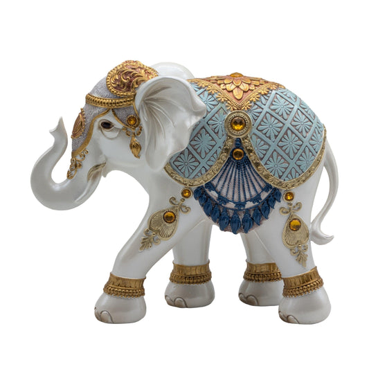 Lucky Blue White Elephant 26cm.