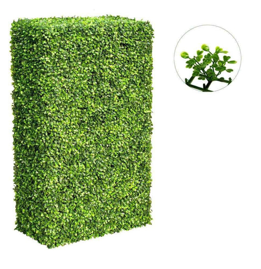 Large Portable Mixed Boxwood Hedge UV Resistant 100cm Long x 200cm High.