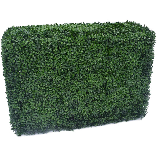 Portable Artificial Boxwood Hedge UV Resistant 75cm High 100cm Long.
