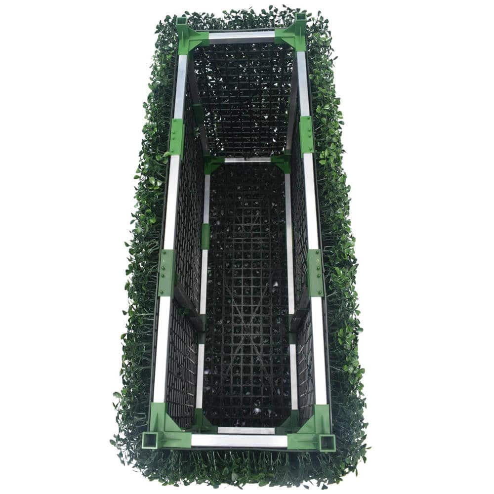 Portable Artificial Boxwood Hedge UV Resistant 75cm High 100cm Long.