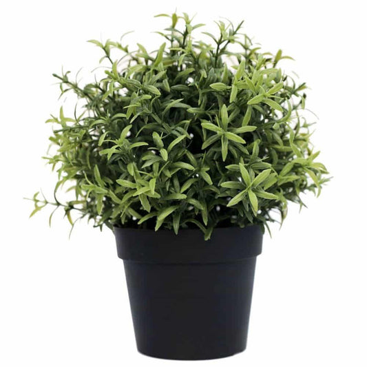 Small Potted Artificial Rosemary Herb Plant UV Resistant 20cm.