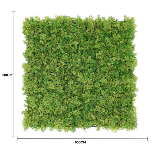 Nearly Natural Two-tone Moss Panel UV Resistant 100cm x 100cm (Back Order Only).