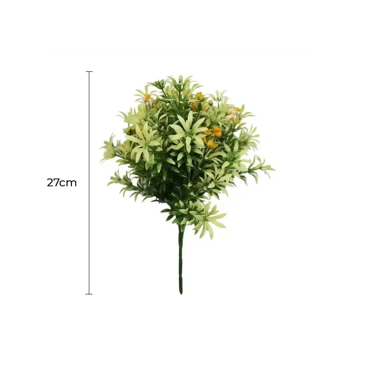 Artificial Dwarf Japanese Golden Yew UV Resistant 27cm.