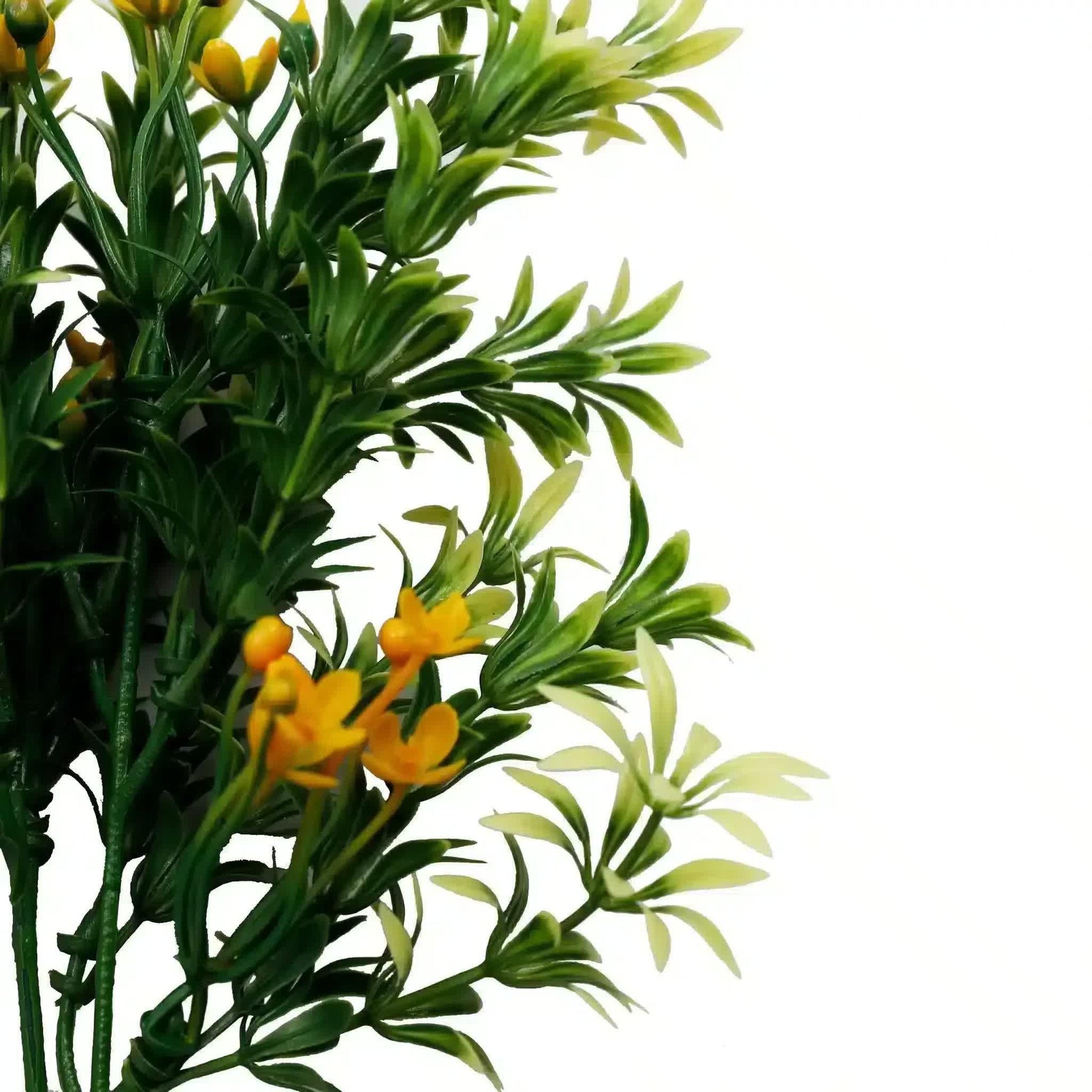 Artificial Dwarf Japanese Golden Yew UV Resistant 27cm.