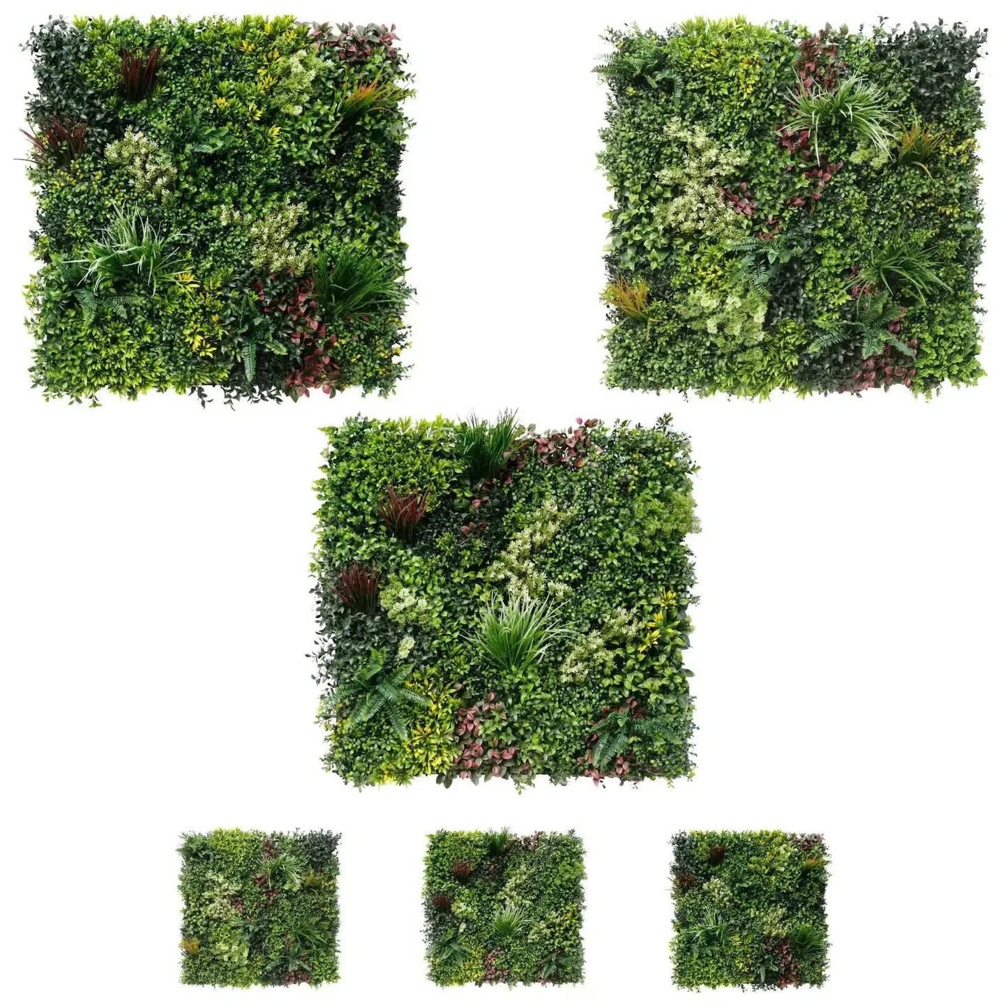 [Draft] Luxury Triptych Vertical Garden / Living Wall Set 3 of Pieces 1m x 1m (3 SQM Set) UV Resistant.
