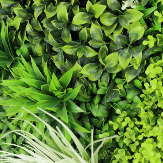 Forest Floor Artificial Vertical Garden / Green Wall Panel 1m x 1m UV Resistant.