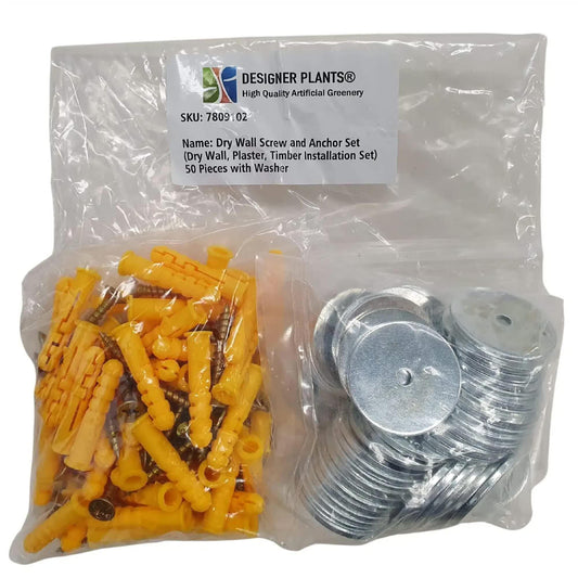 Budget Pack Screw, Washer & Plug Kit (Timber, Drywall and Plaster) 50 Pack.
