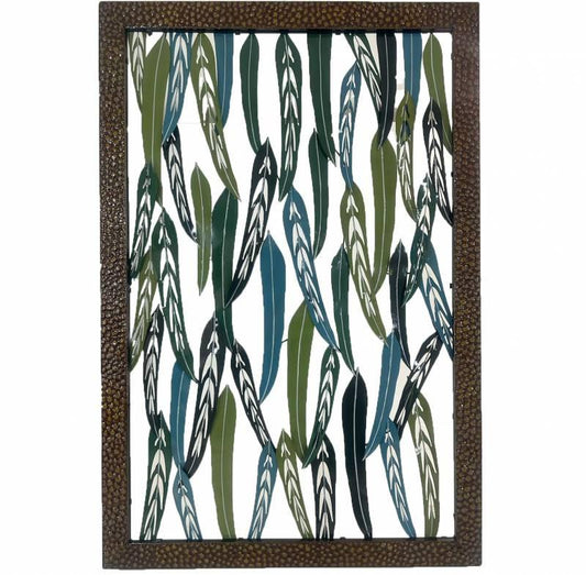 Xlarge Leaves Metal Wall Art 102x152cm.