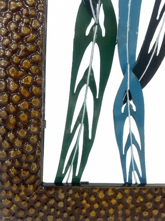 Xlarge Leaves Metal Wall Art 102x152cm.