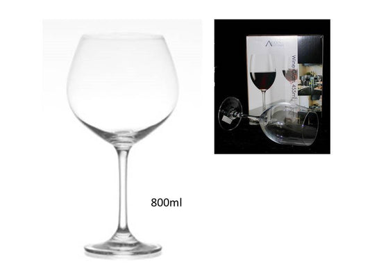 bulk 24 Red Wine Glass 800ml.