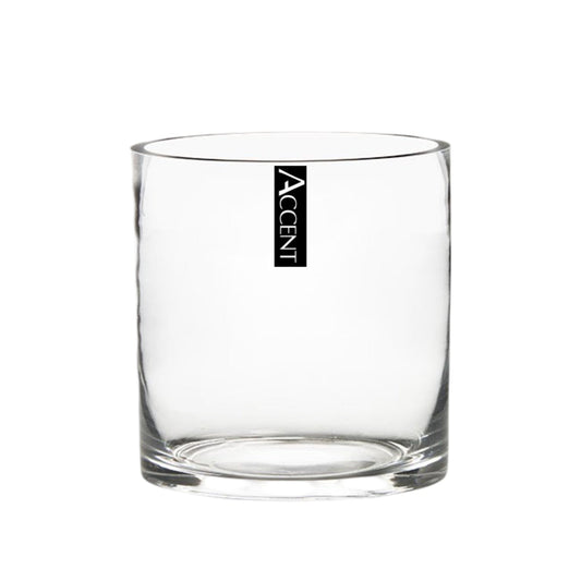 bulk 12 Glass Cylinder Vase 10cm