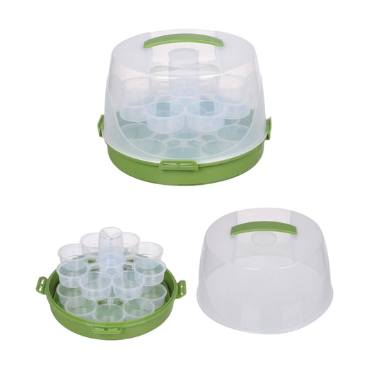 Round 2 Tier Cupcake & Cake Carrier 28cm.