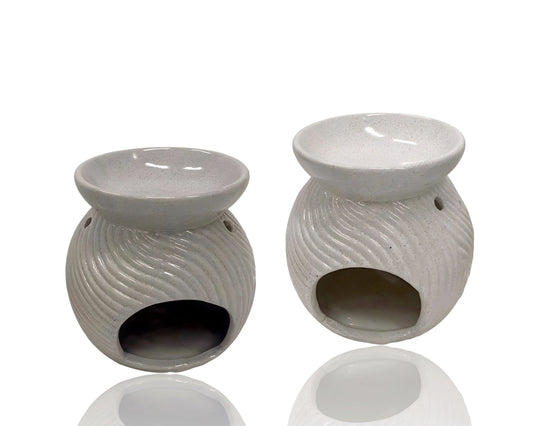 bulk 24 Ceramic Ocean Wave Oil Burner 11x10cm.