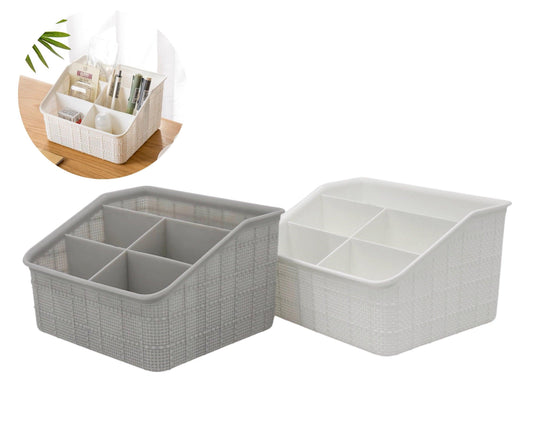 bulk 24 Plastic Multi Organiser 2 Asst 19x12cm.