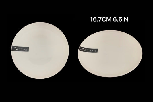 bulk 24 White Bone China Side Plate 17x2cm.