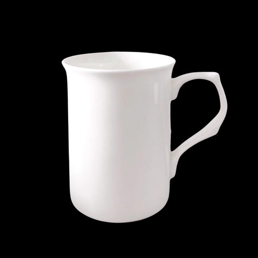 bulk 24 White Bone China Mug 310ml.