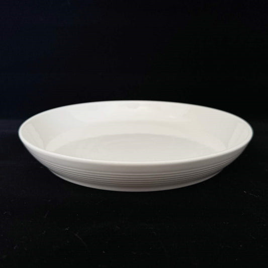 bulk 24 White Fine Bone China Embossed Side Plate 21cm.