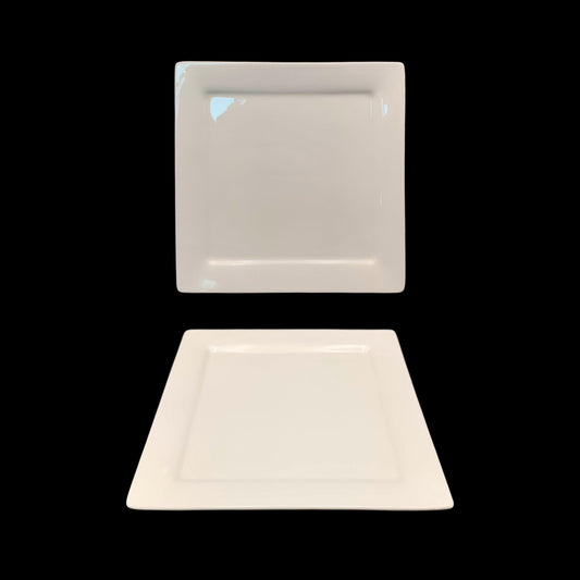 bulk 24 White New Bone China Square Side Plate 21cm.