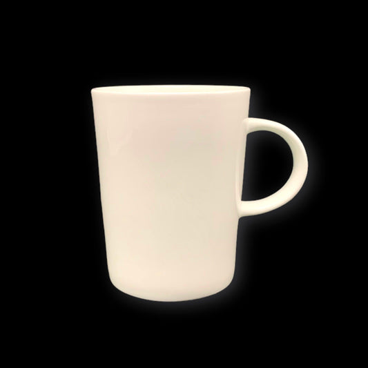 bulk 24 White Bone China Cone Mug 340ml 8x10cm.