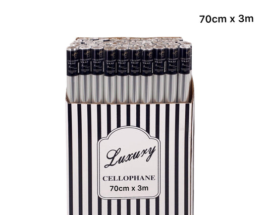 bulk 50 Cellophane 70cmx3m on 38mm Core.