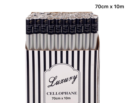 bulk 50 Cellophane 70cmx10m on 38mm Core.