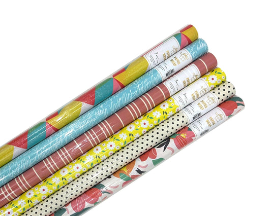 bulk 50 Tropicana Gift Wrap 70Cmx3M 38Mm Core.