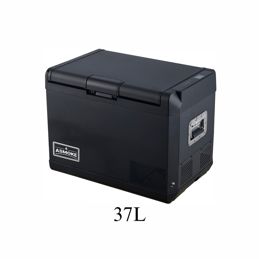ASMOKE Premium Mini Fridge | 37L Compact Refrigerator with Roll-Bond Evaporator & Internal Light.