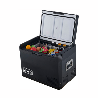 ASMOKE Premium Mini Fridge | 37L Compact Refrigerator with Roll-Bond Evaporator & Internal Light.