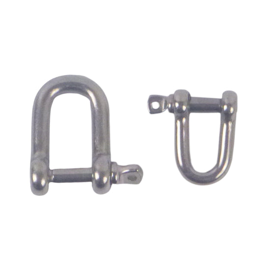 Swimerz Stainless Steel D Shackles, Size 1, 10 pack.