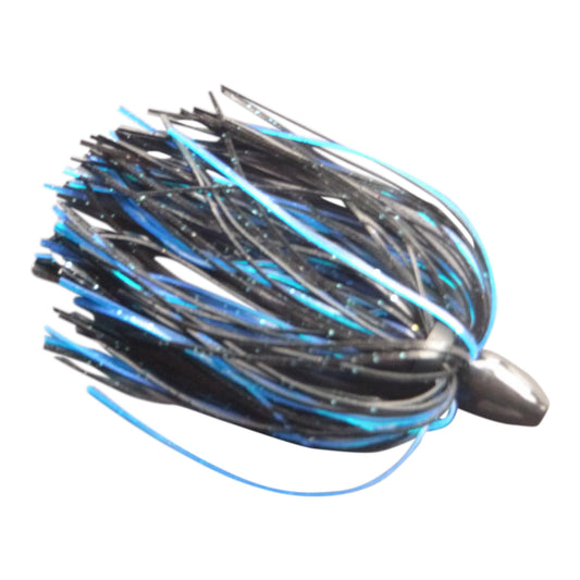 Vike 3/4 oz Skirted Microjig in Black Blue.