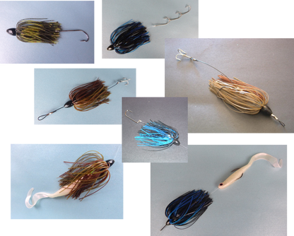 Vike 3/4 oz Skirted Microjig in Green Pumpkin.
