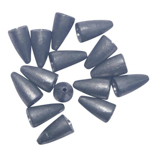 Swimerz 3/16 oz Lead Bullet Sinker - Qty 15 Pack.