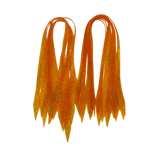 Artizan Silicon Lure Tails, Gold Shine, Pack of 20.