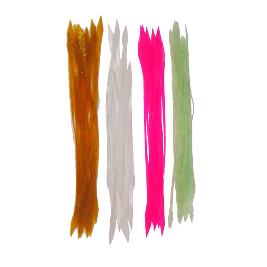 Artizan Silicon Lure Tails, Gold Shine, Pack of 20.