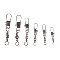 Swimerz Barrel Swivel w Interlock Snap, Size 6, 20 pack.