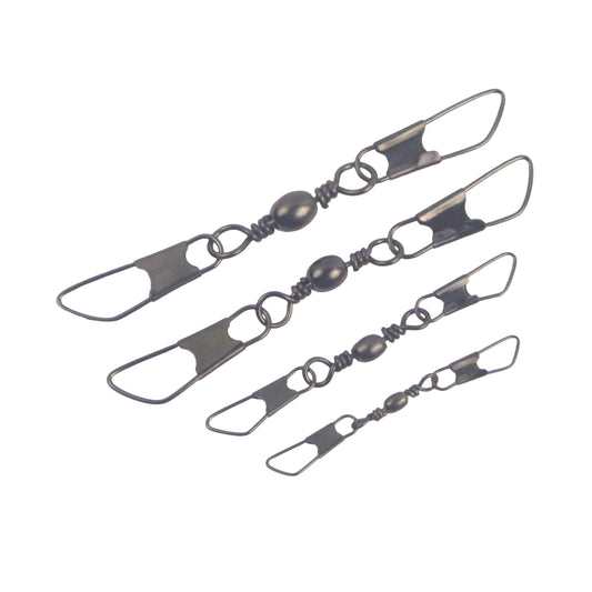Swimerz Double Snap Barrel Swivels, Size 4, 12 pack.