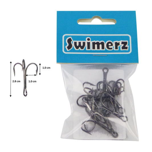Swimerz Striker Trebles Size 2, 12 pack.