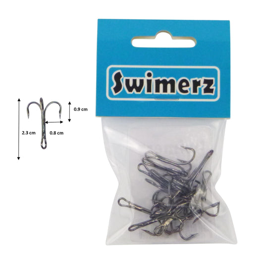 Swimerz Striker Trebles Size 4, 12 pack.