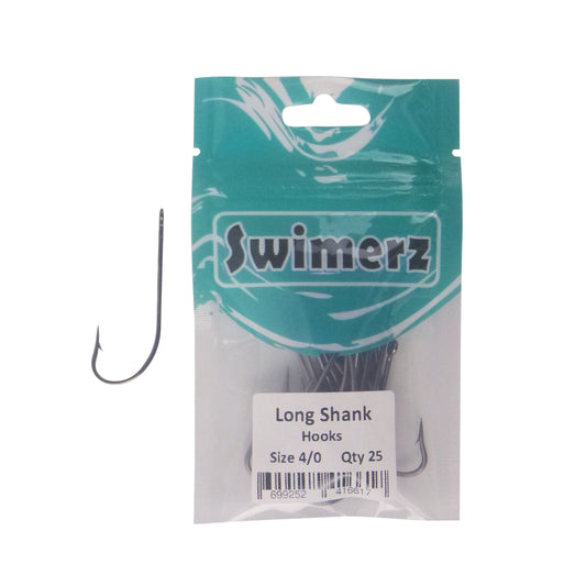 Swimerz 4/0 Long Shank Worm Hook 25 Pack.